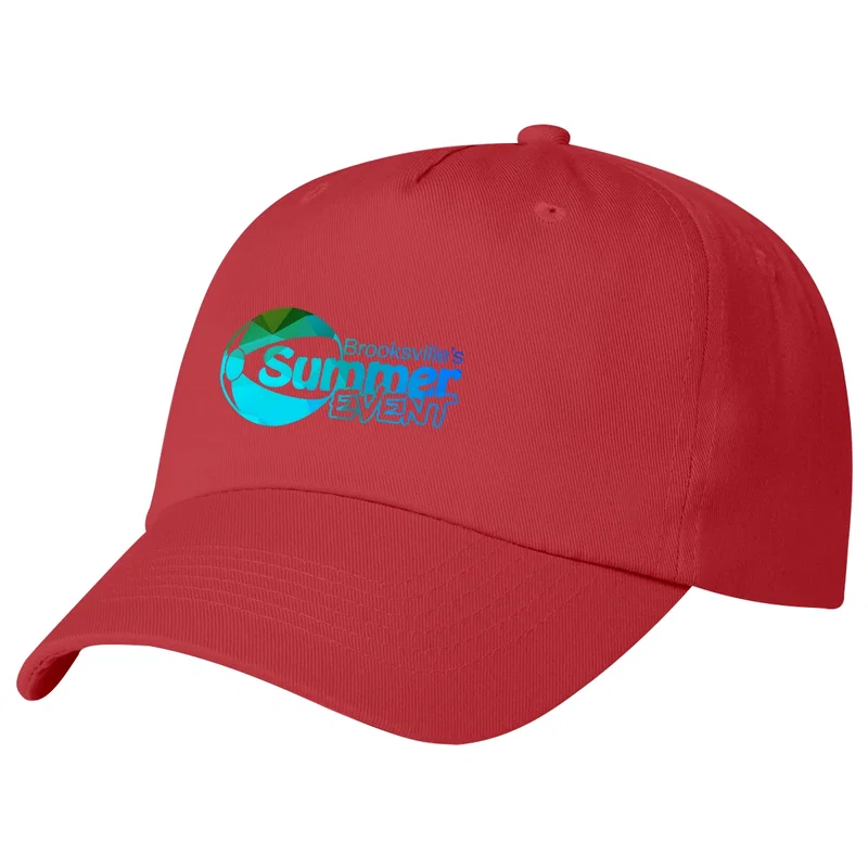 Logo 5 Panel Polyester Cap — view 4