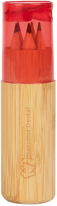5-Piece Colored Pencil Set In Tube With Dual Sharpener — view 2