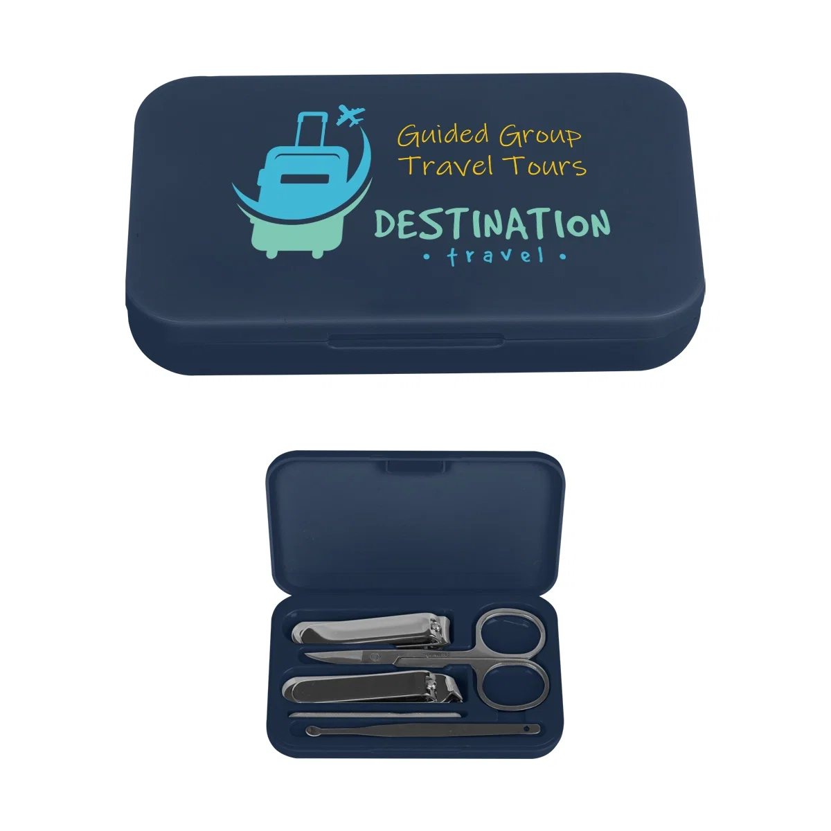 Zippered case closed, showing the smooth outer cover