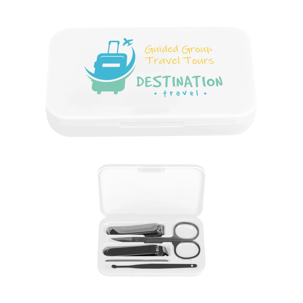 Pocket-size kit measures about four inches wide