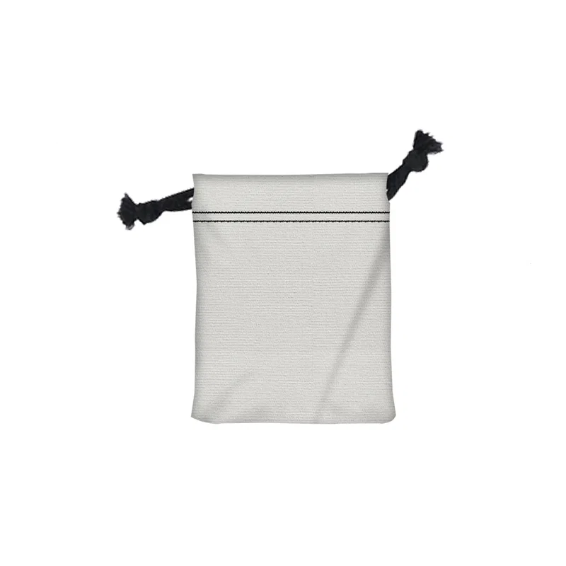 - 5" W X 6" H Canvas Drawstring Bag — view 3