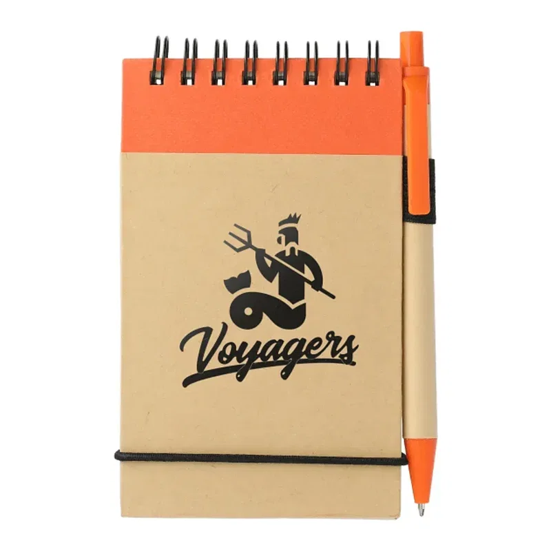 5" x 3" FSC® Mix Recycled Jotter with Pen — view 6