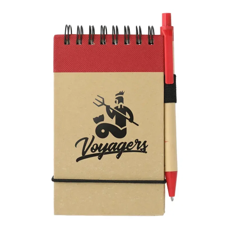 5" x 3" FSC® Mix Recycled Jotter with Pen — view 8