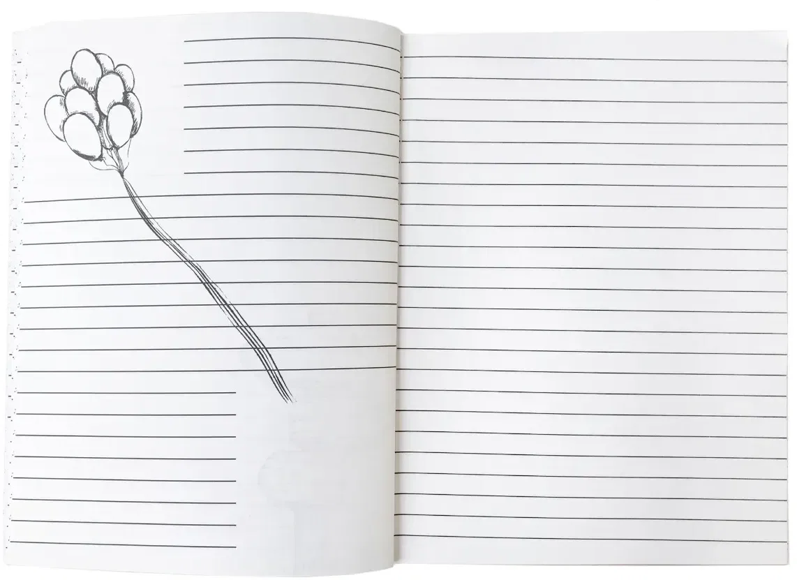 Imprinted Doodle Book - 5" x 7" — view 4
