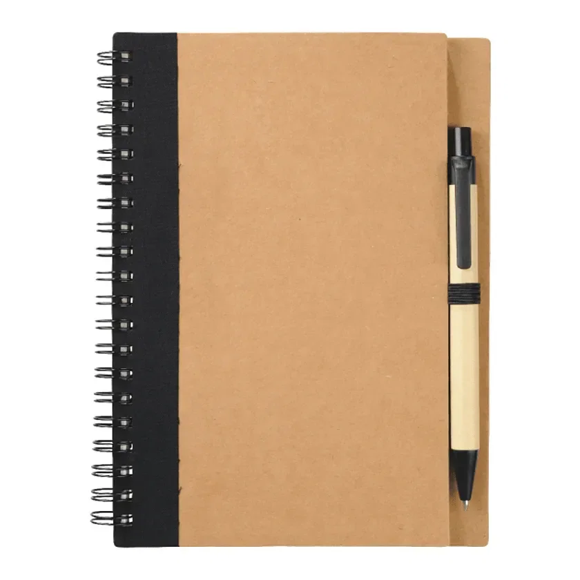 5" x 7" FSC® Mix Eco-Friendly Spiral Notebook with Pen — view 2