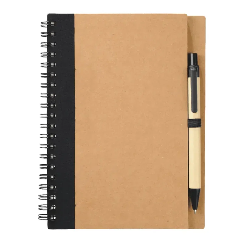 5" x 7" FSC® Mix Eco-Friendly Spiral Notebook with Pen — view 2