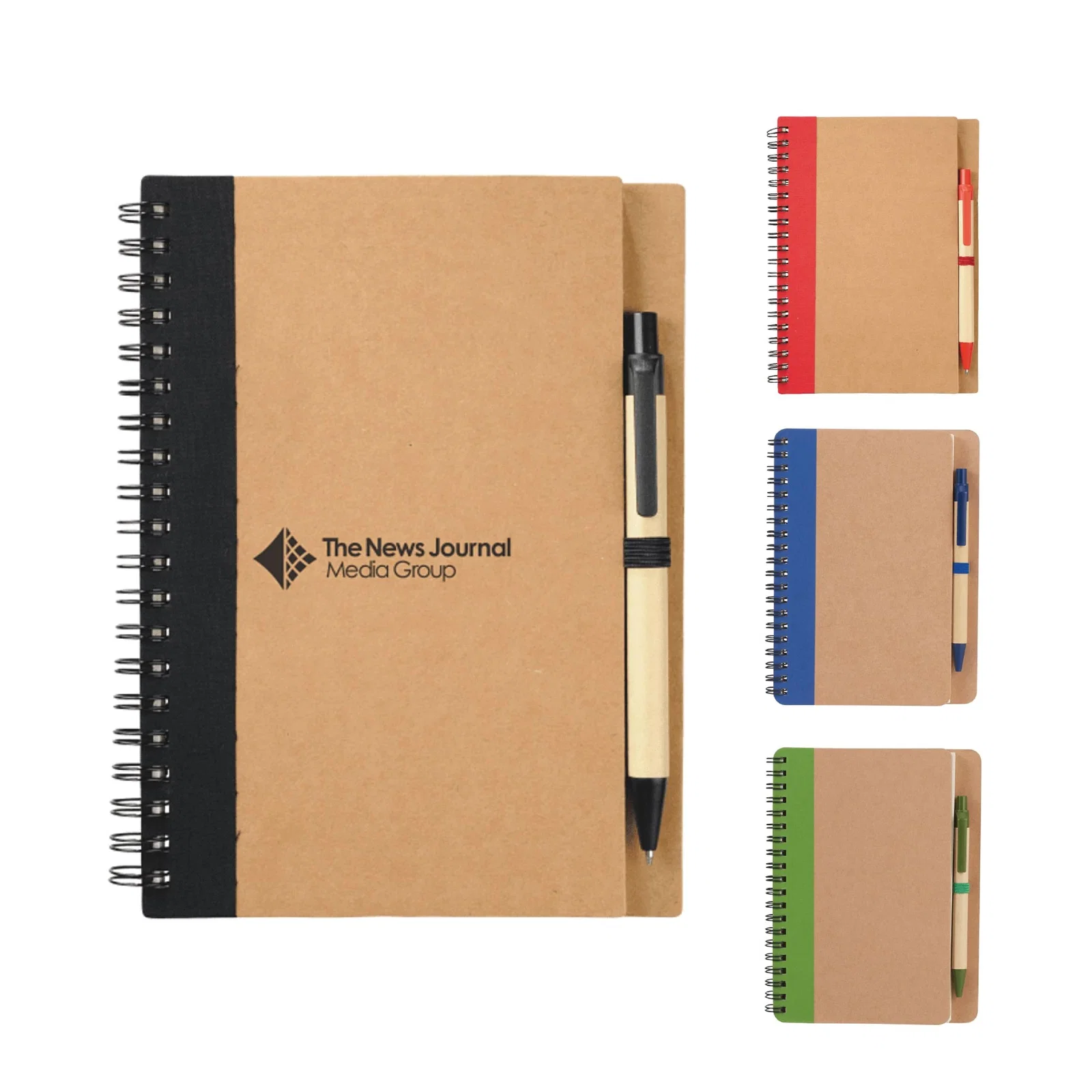 5" x 7" FSC® Mix Eco-Friendly Spiral Notebook with Pen — view 12