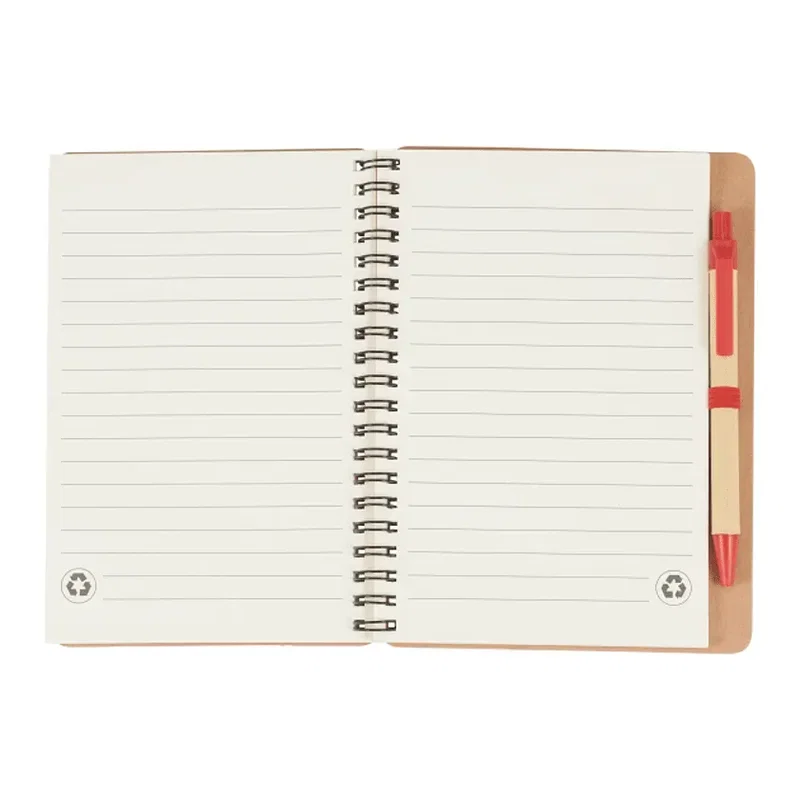 5" x 7" FSC® Mix Eco-Friendly Spiral Notebook with Pen — view 8