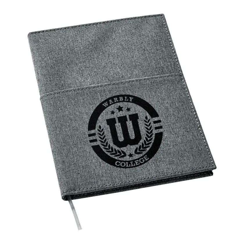 Personalized Canvas Pocket Refillable Notebook - 5"x7" — view 4