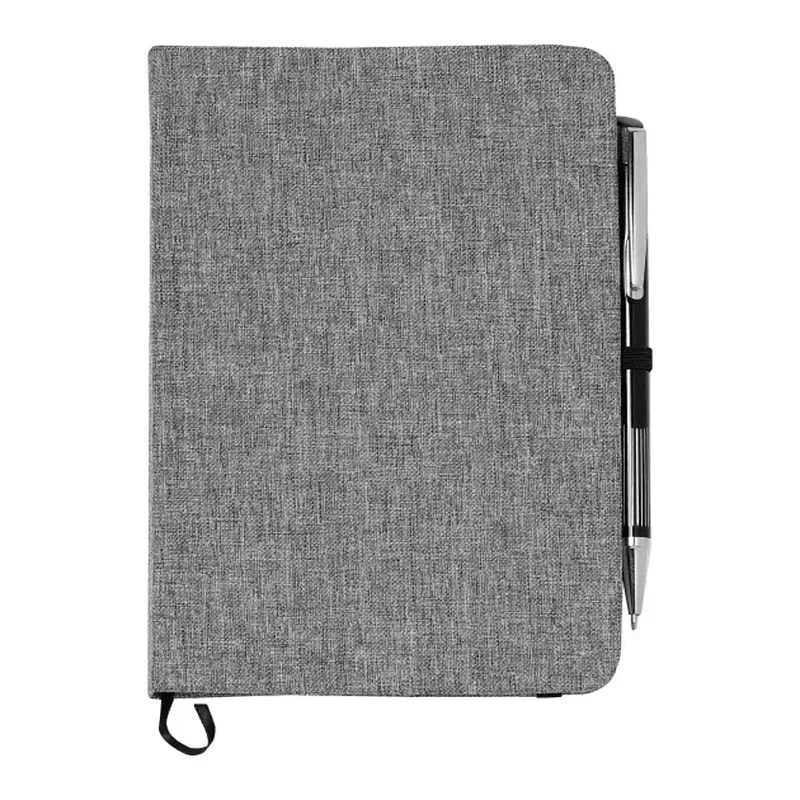 5" x 7" FSC® Mix Heathered Bound Notebook — view 2