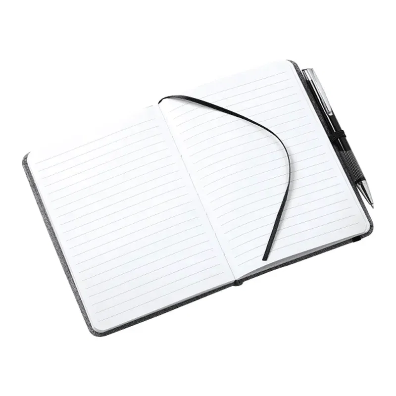 5" x 7" FSC® Mix Heathered Bound Notebook — view 4