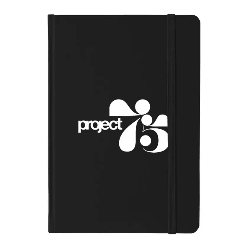 Custom Large Rainbow Notebook - 5"x7" with Ribbon Bookmark — view 4
