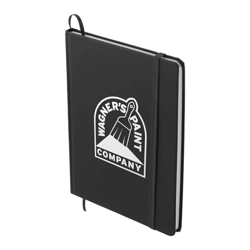 Custom Bullet Notebook with Elastic Closure (5"x7") — view 5