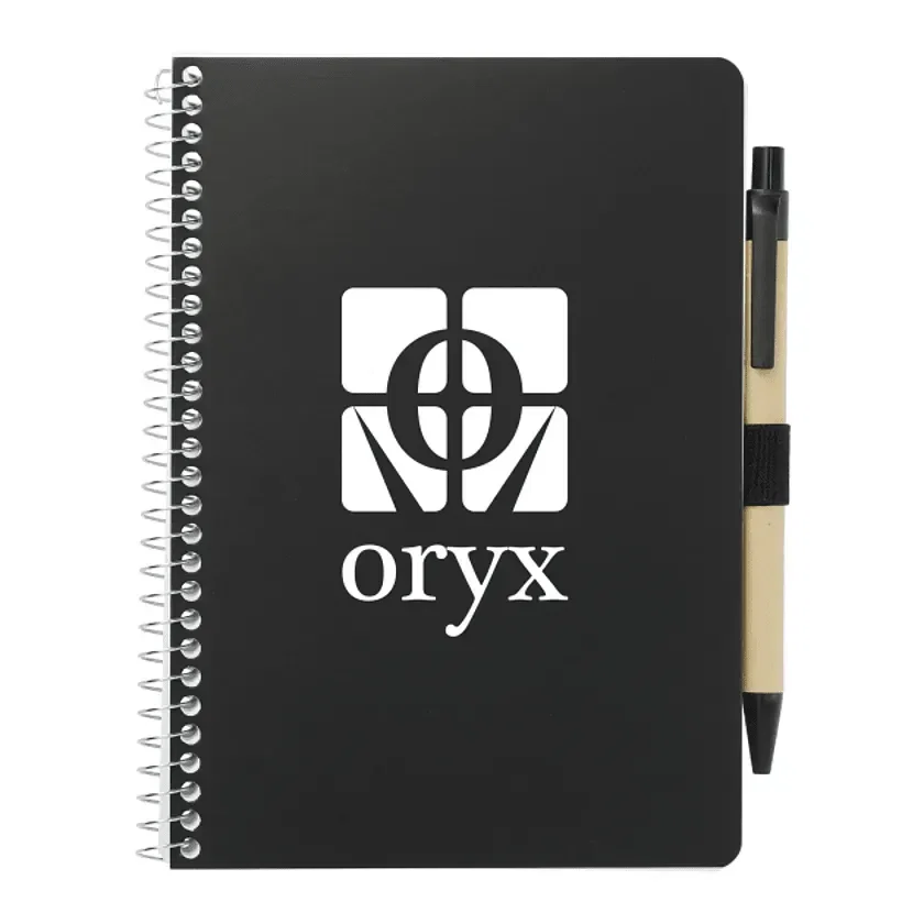 5” x 7” FSC® Mix Spiral Notebook with Pen — view 3