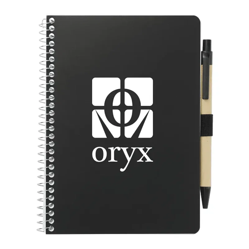 5” x 7” FSC® Mix Spiral Notebook with Pen — view 3