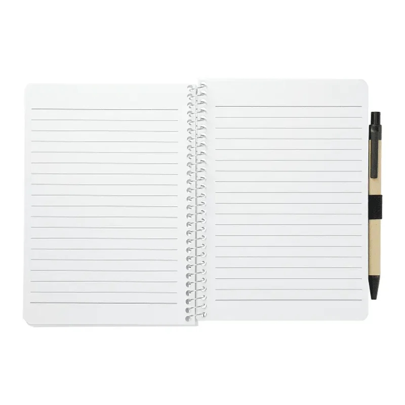 5” x 7” FSC® Mix Spiral Notebook with Pen — view 4
