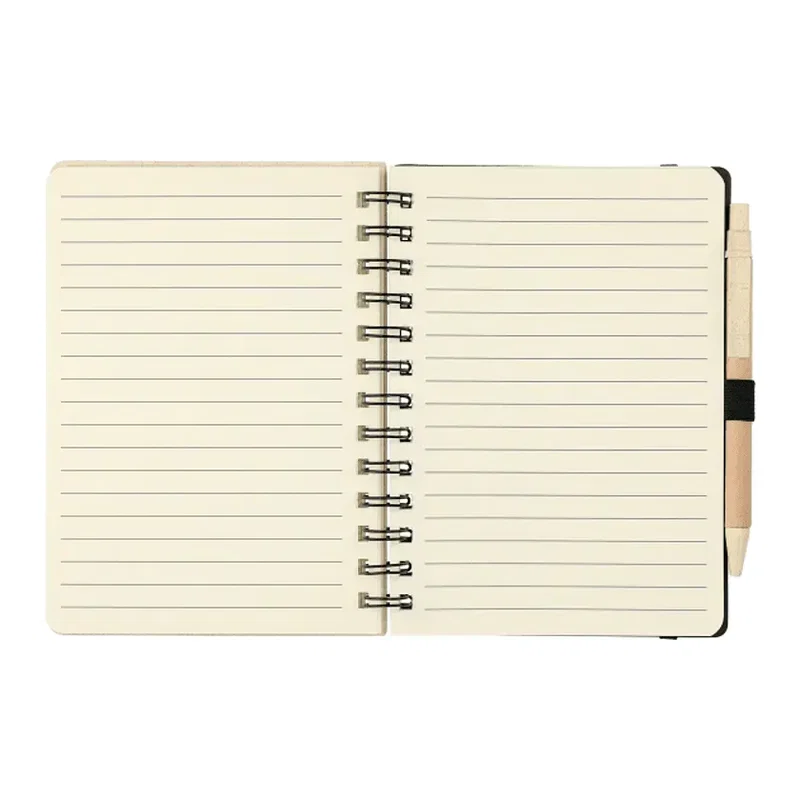 Custom Wheat Straw Notebook with Pen - 5"x7" — view 6