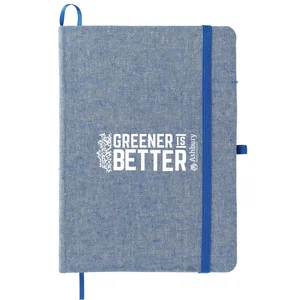 Custom Recycled Cotton Bound Notebook - 5"x7" (60 Pages)