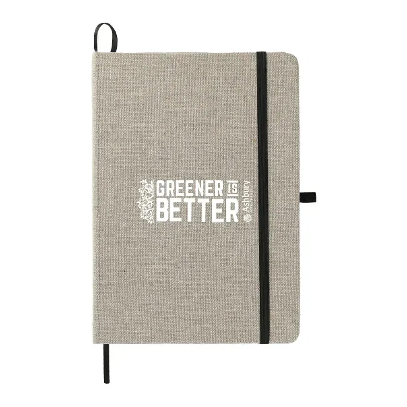 Custom Recycled Cotton Bound Notebook - 5"x7" (60 Pages) — view 5