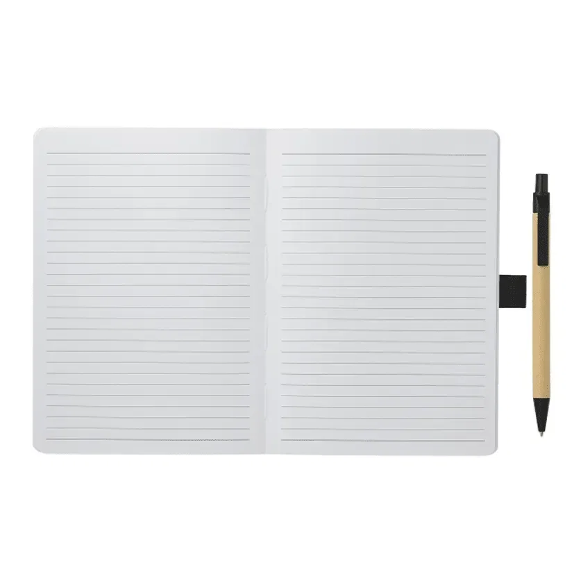 Custom FSC Recycled Notebook and Pen Set - 5" x 7" — view 2