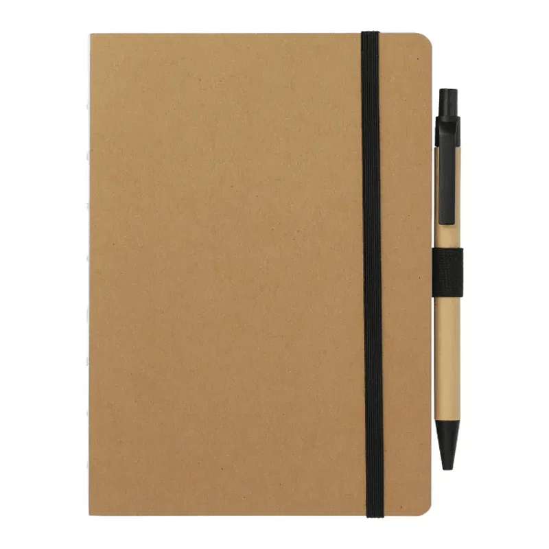 Custom FSC Recycled Notebook and Pen Set - 5" x 7" — view 5