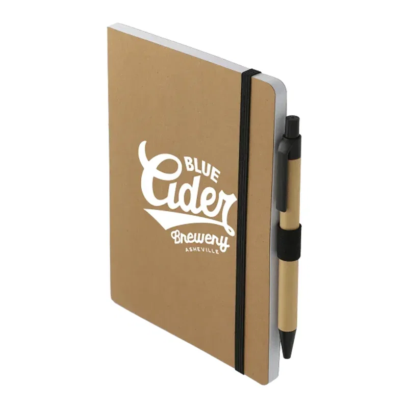 Custom FSC Recycled Notebook and Pen Set - 5" x 7" — view 6