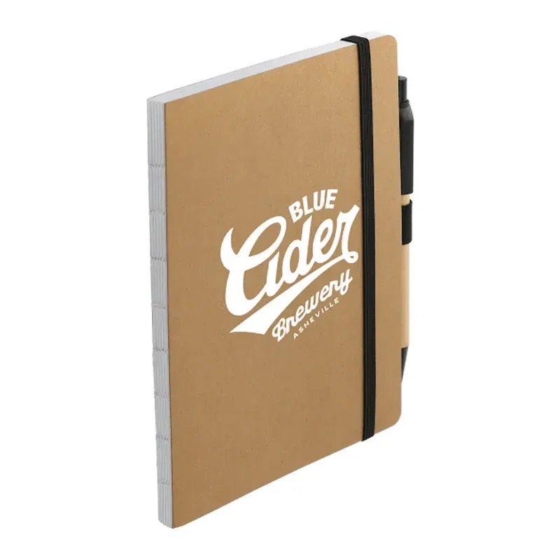 Custom FSC Recycled Notebook and Pen Set - 5" x 7" — view 7