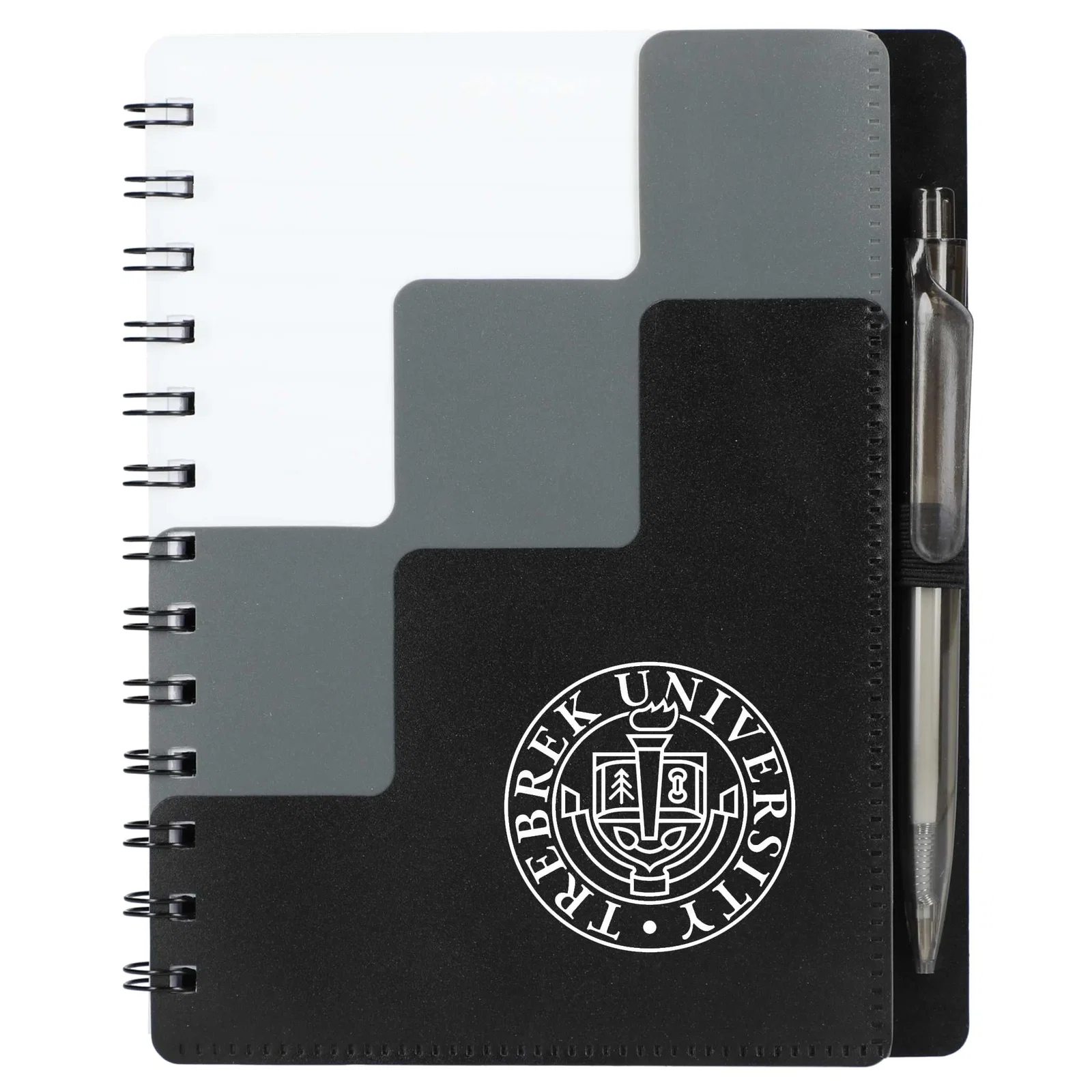 5" x 7" Recycled Pace Spiral Notebook w Pen — view 13