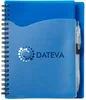 Wave Spiral Notebook with Cardinal Pen - 5" x 7" in Black