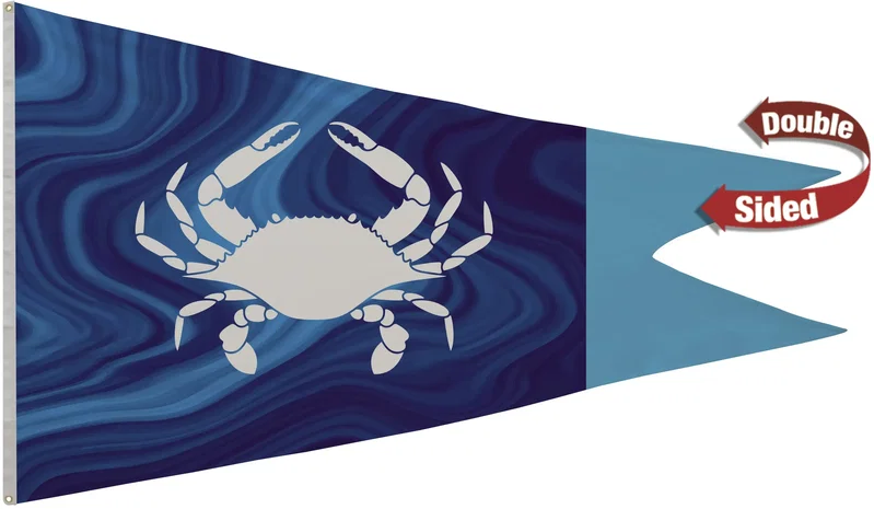 5' x 8' Nylon Burgee Flag Double-Sided — view 2