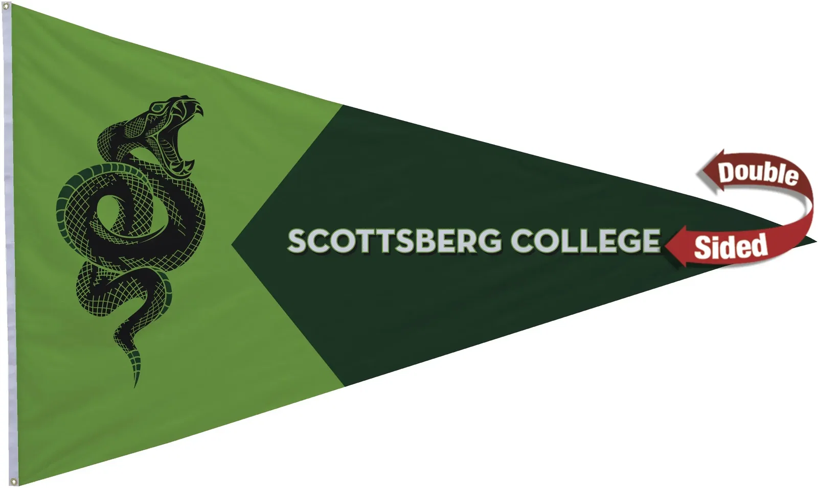 5' x 8' Nylon Pennant Flag Double-Sided — view 2