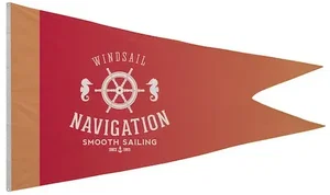 5' x 8' Polyester Burgee Flag Single-Sided