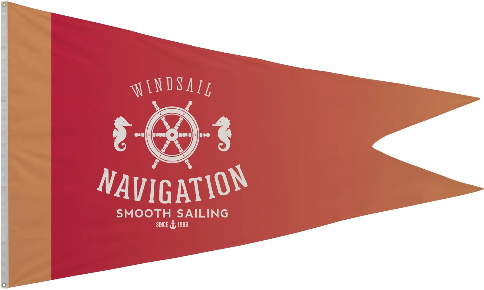 5' x 8' Polyester Burgee Flag Single-Sided — view 2