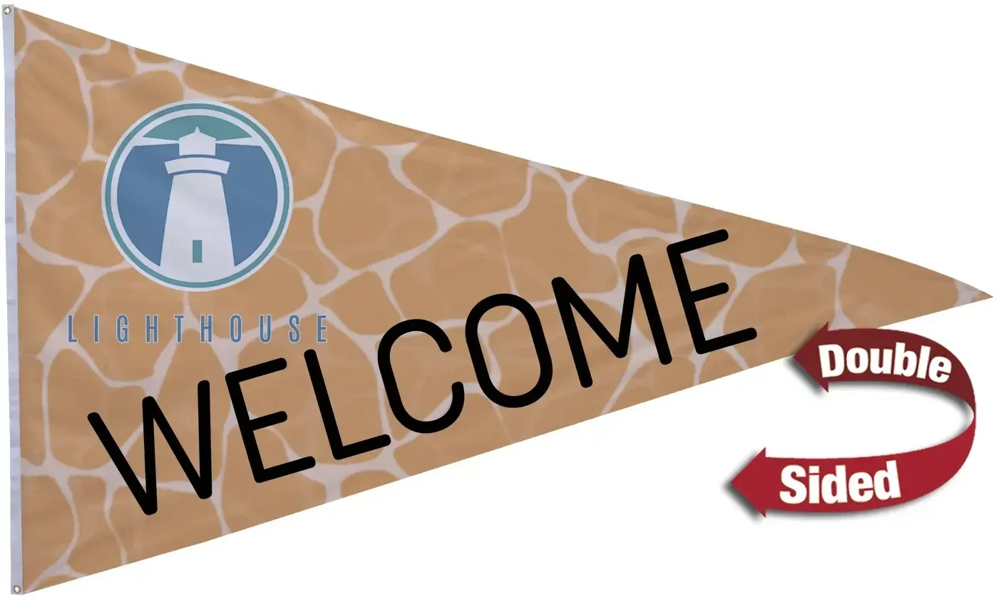 5' x 8' Polyester Pennant Flag Double-Sided — view 2