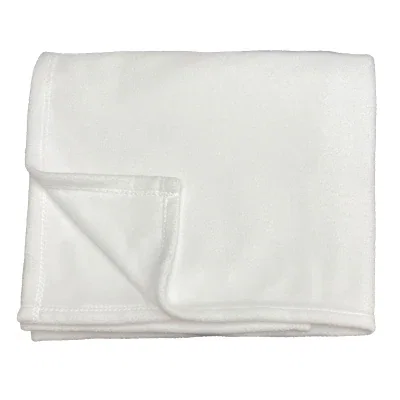 Draped corner showing the soft polyester surface and finished edge