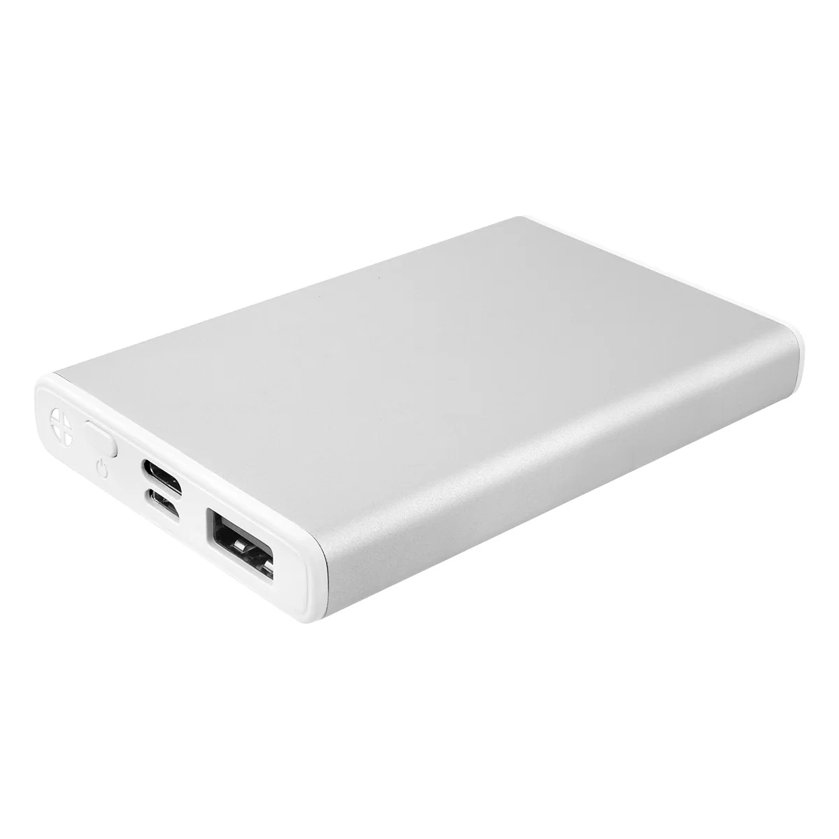 Cable plugged in while the pack tops up a phone