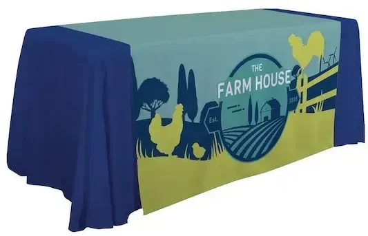 57" Standard Table Runner (Full-Color Full Bleed) — view 1