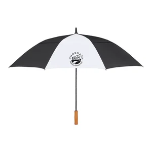 58" Recycled Golf Umbrella with Wooden Handle