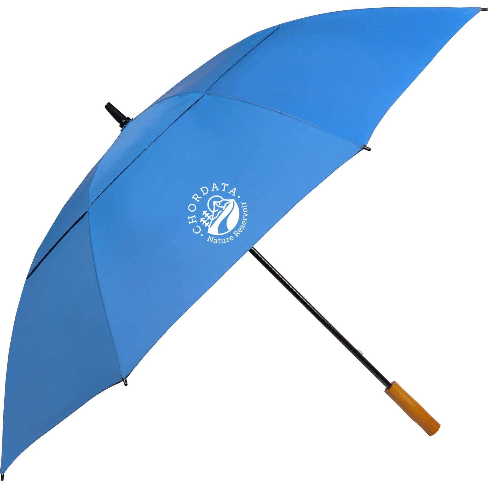 58" Recycled Golf Umbrella with Wooden Handle — view 104