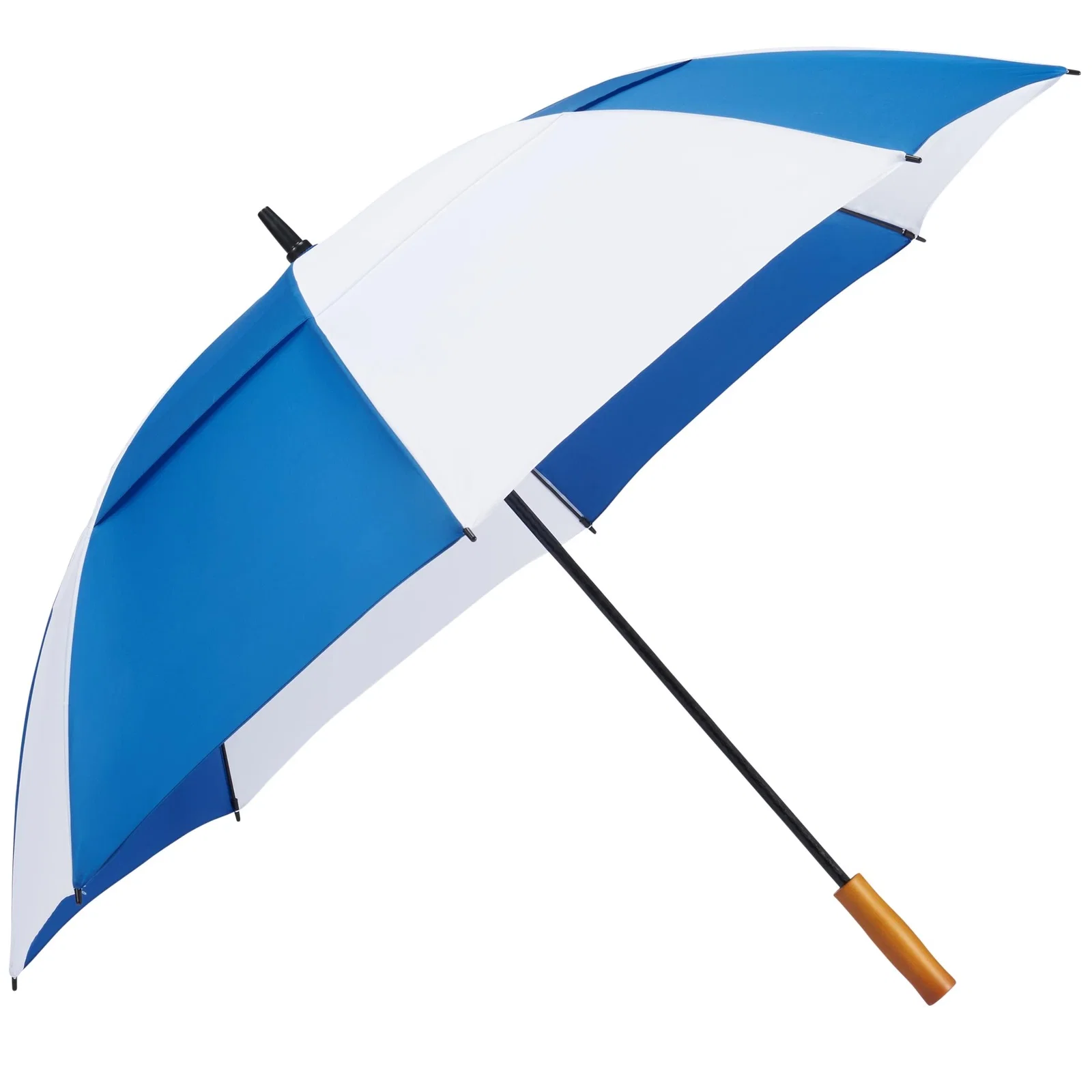 58" Recycled Golf Umbrella with Wooden Handle — view 111