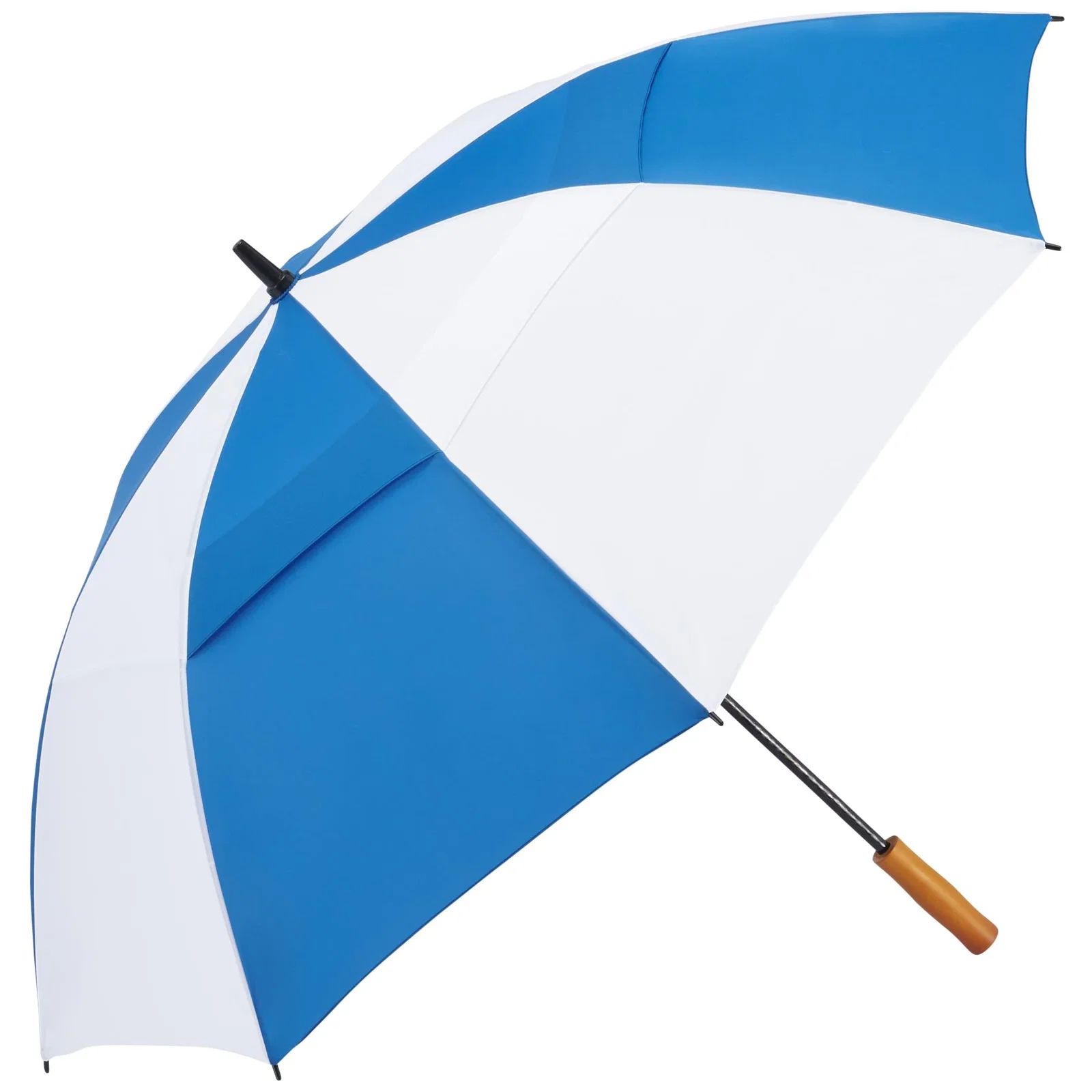 58" Recycled Golf Umbrella with Wooden Handle — view 112