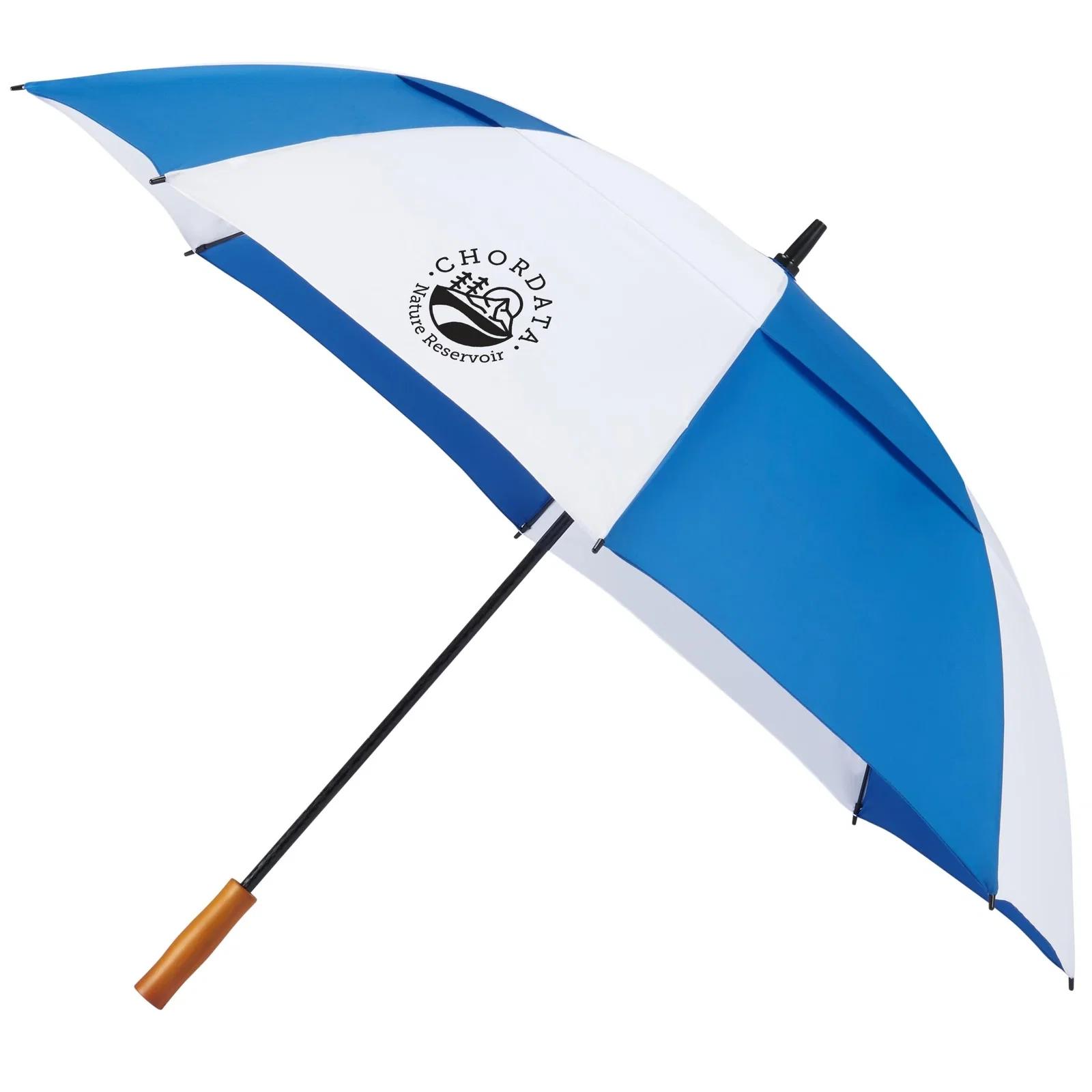 58" Recycled Golf Umbrella with Wooden Handle — view 117
