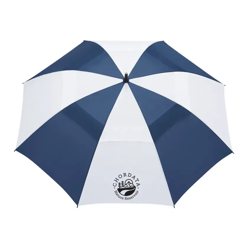 58" Recycled Golf Umbrella with Wooden Handle — view 4