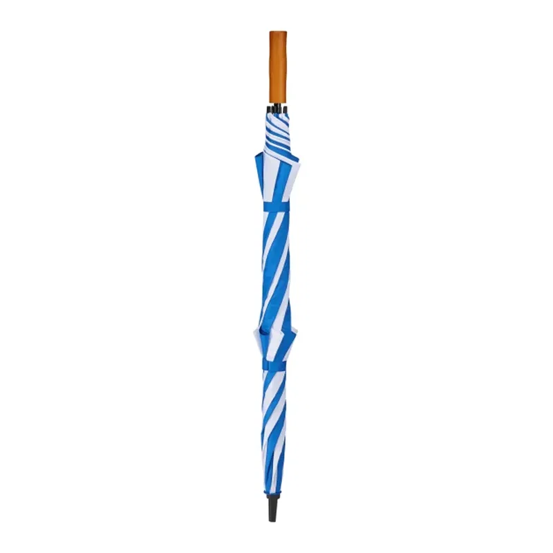 58" Recycled Golf Umbrella with Wooden Handle — view 7