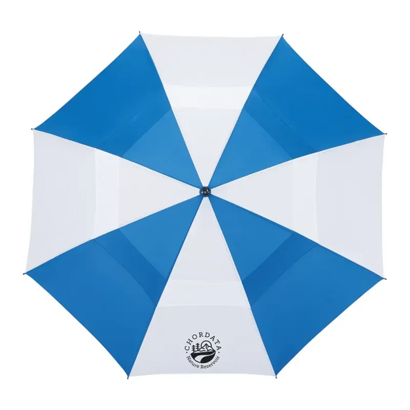 58" Recycled Golf Umbrella with Wooden Handle — view 9