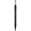 58" Recycled Golf Umbrella with Wooden Handle in Black
