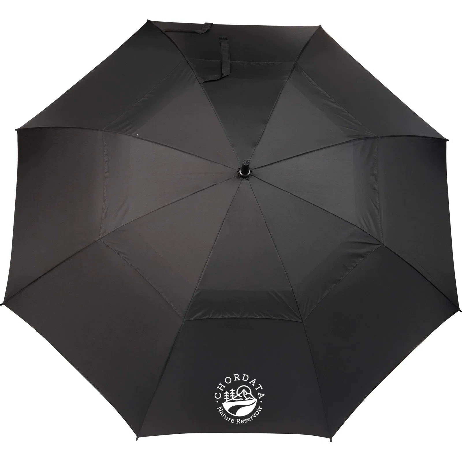 58" Recycled Golf Umbrella with Wooden Handle — view 57