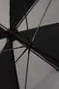 58" Recycled Golf Umbrella with Wooden Handle in Black/Gray