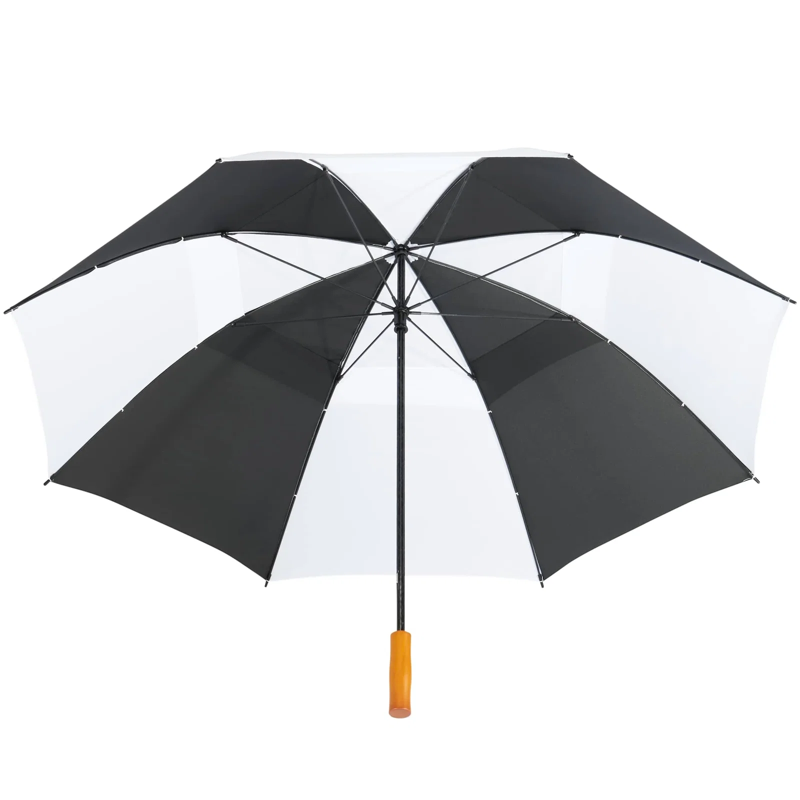 58" Recycled Golf Umbrella with Wooden Handle — view 64