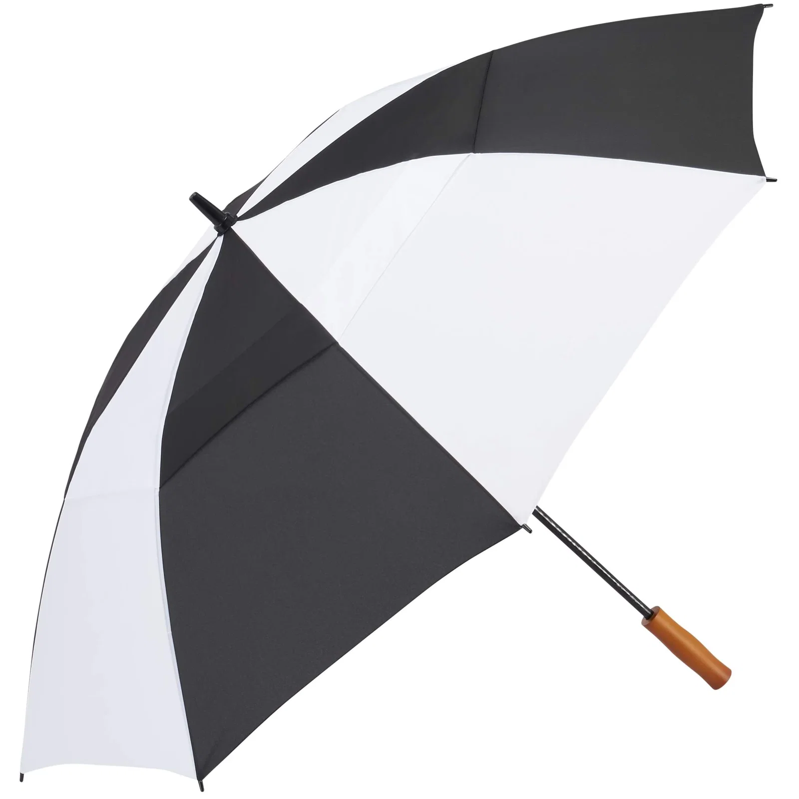 58" Recycled Golf Umbrella with Wooden Handle — view 70